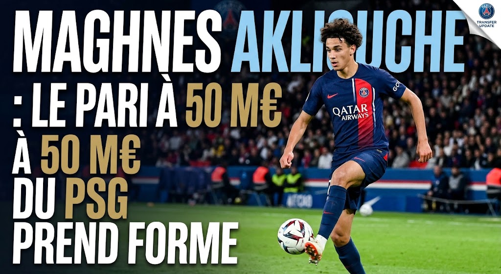 Maghnes Akliouche : le pari à 50 M€ du PSG prend forme