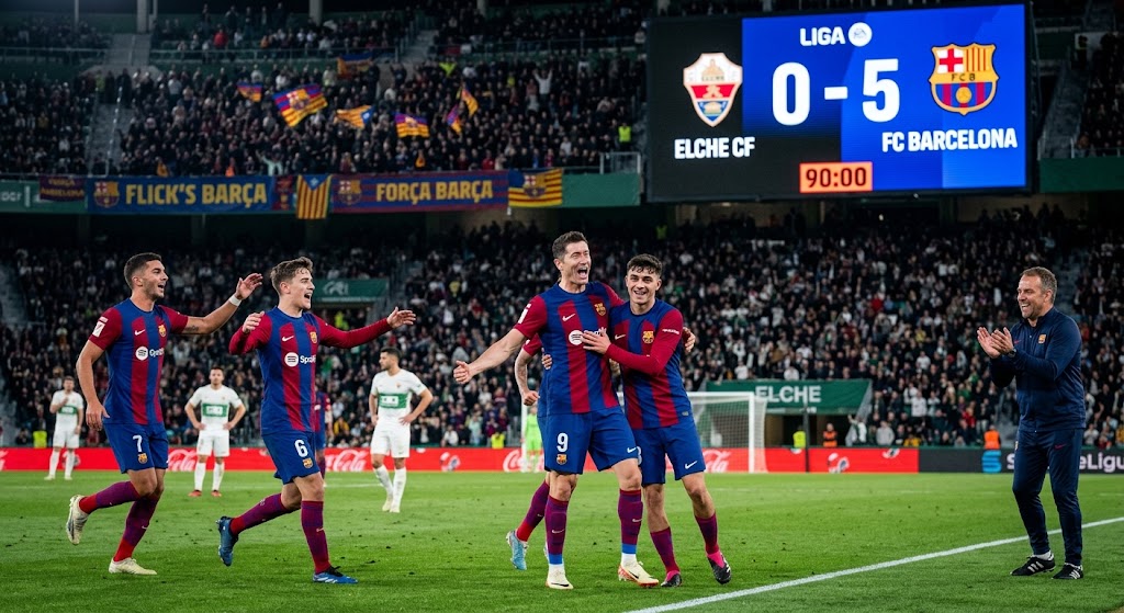 Elche – Barcelone : le 0-5 qui a lancé la machine Flick